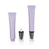 Bouteilles de stockage Bocaux 20/30/50pcs 20g Matte Violet Cosmétique Doux Tube Fondation Pompe Givré Main Gel Lotion Crème Pour Les Yeux Squeeze 20ml