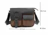 3 uds bolsos de mensajero para hombre opaco polaco PU Color Patchwork solapa cubierta bolso bandolera de negocios con bolsa