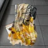 130-180 cm Chiffon Scarf Womens Senior Layer Shawls Fashion Tourism Soft Designer Luxury cadeau-printen sjaal