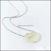 Arts et artisanat Arts cadeaux maison jardin Irregar cristal naturel pierre charmes colliers pendentif à quartz en gros bijou Dhnhs