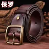 Belts Korea 130cm High Quality Leather Belt Buckle Luxury Designer Brand Man Cowskin Fashion Strap Male Jeans For Men Cowboy MaleBelts