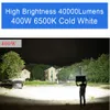 LED -översvämningsbelysningar 600W 400W 200W utomhusljus fixtur kall vit 6500k superljust 60000 lm vattentät IP65 säkerhetsflöde 2043