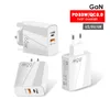 65W Quick PD Caricabatterie a ricarica rapida Caricabatterie per telefono da parete Type-c USB PD 33W + QC3.0 USB 32W Adattatore di alimentazione universale per cellulare IPHONE LG SAMSUNG Laptop con confezione al dettaglio