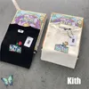 Kith Box 티셔츠 캐주얼 남성 여성 1:1 품질 Kith T 셔츠 꽃 프린트 여름 데일리 남성 탑 220408