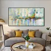 Colorful Abstract Art Oil Painting on Canvas Posters and Prints Wall Art Canvas Painting Pictures for Living Room Cuadros Decor