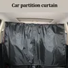 Car Sunshade Rear Seat Partition Curtain Privacy Protector Divider Curtain Front Side Window Sun Shade Screen Auto Accessories UV Block Protection