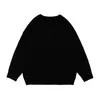 Men suéter de tamanho grande preto Love Love Flocking Print Women Women Vintage Retro Sweter de malha 2022 Novo Pullover de algodão de outono unissex T220730