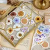 Presentförpackning 46 st/set Autumn Flower Sticker DIY Scrapbooking Decor Påsar Etikettgåvor för år 2022 Heminredning Wrapift