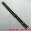 시계 밴드 Larimoker 44mm40mm39mm 군대 녹색 천 벨트 팔찌 액세서리 귀 너비 20mm 기계식 전자 시계