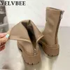 Boot 2022 New Winter Ankle Chelsea Mid Heel Platform Women Bota Snow Warm Designer Motorcycle Gladiator Oxford Zapato 220805