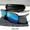 Zonnebril vierkante gepolariseerde mannen vintage retro sporten rijden zontglazen oversized kleurrijke outdoor bril gafas de solsunglasses