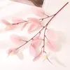 装飾的な花の花輪3pcs/lot人工葉シルクのユーカリ葉の結婚式の花のアレンジ