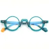 Óculos de designer de homens de marca moldura de óculos ópticos pequenos armações de espetáculos de myopia Órelos óculos de leitura redonda para lentes de prescrição com caixa