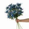 Dekorativa blommor kransar 20st Silktyg Simulering Eryngium Plant Plastic Home Flower Arrangement Dekoration Material Creative Art Art