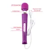 NXY Wibratory Mocna magiczna różdżka Massager 10 prędkości Masaż Av Wand Vibrator Produkty seksualne duże wibratory zabawki seksualne dla kobiet łechtaczki 32 * 6cm 220509