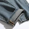 2022 neue Dünne Gerade Zerrissene Männer der Jeans Retro Blau Hip Hop Löcher Denim Hosen Mode Lässig Streetwear Vaqueros de hombre