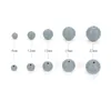 LOFCA 9mm 100pcs perles de dentition en silicone anneau de dentition bébé collier d'allaitement attache-sucette soins bucco-dentaires sans BPA de qualité alimentaire coloré 220602