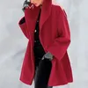 Misto lana da donna 2022 Autunno Super Fire Warm Fashion Personalità elegante Cappotto con collo a scialle multicolore Abbigliamento Bottone singolo Phyl22