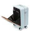 Suitcases Fashion Front Open Rolling Luggage Sipnner Wheels ABS and PC Women Travel Suitcase Men Cabin Carry-on Trolley Box2791