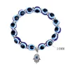 8mm 10mm Lucky Fatima Blue Evil Eye Charms Perlenstränge Armbänder Perlen türkische Pulseras für Frauen Geschenk