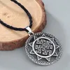 Pendant Necklaces Fashion Unique Men Necklace Symbol Of Sun Charm Geometric Black Chain Good Luck JewelryPendant