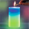 Tipo di luci notturne Candela Luce a colori a 7 colori Illuminazione domestica Candele per creare un'atmosfera romantica Forniture per matrimoni e regaliNotte