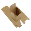 Квадратная крафт бумага белая подарочная коробка маленькая картонная картонная картонная картонная упаковка