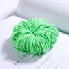 3 cm 100 sztuk / zestaw dziewczyn cukierki kolory nylon elastyczne zespoły do ​​włosów akcesoria dziecięce gumowe pasmo pałąk scrunchie moda