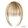 Clip in air Bangs Human Hair natural fake Hairpiece Hair Extensions with Temple Wispy Bang for Daily Wear