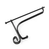 Hooks Rails Po voetstuk Bowl Beeldenframe Holder Craft Brack Rack Display Stand Diy Black Iron Plate Easel Storage Holderhooks