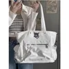 Fashion Bag White Chain Design Leisure grote capaciteit schuine vrouwen schoudertassen handtas