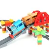 Duże rozmiary kompatybilne zestawy pociągów DIY Toru kolejowe Montaż interaktywnych cegieł edukacyjnych zabawek dla dzieci Prezent 220715