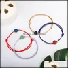 Charm Bracelets Jewelry Handmade Natural Stone Colorf Lava Beads Rope Wrap Bracelet Women Friends Je Dhn2R