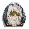 Herrjackor springautumn broderi baseball jacka manscoat herrar par bombplan unisex pojkvän stil varsity hiphop streetmen's