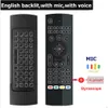 MX3 Pro Podświetlany Mini Wireless Keyboard Mysz Mikrofon Google Voice Remote Control Gyro IR Learning for Android TV Box PC