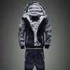Men's Tracksuits Winter Hoodie Sets Mens Fashion Fleece Camouflage Hoodies 2022 Brand Pants Casual Jogger Suit Tracksuit Sweatshirt Men Pull