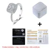 AeTeey 1CT Radiant Cut Real Square Ring Pure 925 Sterling Silber Fine Schmuck Luxus Geschenk für Frauen RI038 220816