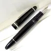 GIFTPEN Luxury Msk-149 Piston Filling Fountain Pen Black Resin And Classic 4810 Gold-Plating Nib With Serial Number & View Window241V