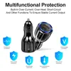 Chargeur de voiture 15W PD Type C double port USB QC 3.0 charge rapide pour iPhone Samsung Google Smartphones