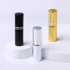 100Pieces/Lot 5ML Portable UV Glass Refillable Perfume Bottle With Aluminum Atomizer Spray Bottles Sample Empty Containers 220711