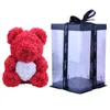 Dekorative Blumen Kränze 25/40 cm Teddy Rosenbär Künstlich für Frauen Valentinstag Hochzeits Geburtstag Weihnachtsbox Home DeRordecor