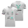 F1 Formula One 44 Lewis Hamilton T Shirt 63 George Russell Fan Breathable Jersey Summer TShirt ANG Petronas Edition Children Clot5322216