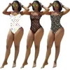 2022 Summer Clothing Women Designer Swimwear One Piece Swimsuits Fashion Skinny Letter Print Bathing Beachwear Comfortable K186