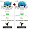 Luci di movimento solari Lampada solare per esterni a 3 teste Lampada solare impermeabile Luce di inondazione 270° Illuminazione regolabile per la parete del cortile del garage del giardino