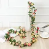 Artificial Flowers Fake Rose Vine Flower Hanging Roses for Home Hotel Office Wedding Christmas Party Decoration