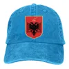 Berets Albania Coat of Arms Crest Baseball Cap Cowboy Hat szczyt Bebop Hats Men and Women292v