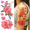 NXY Temporary Tattoo 3d Lily Flower s for Women Adults Rose Lotus Anemone Sticker Fake Half Sleeve Watercolor Arm Tatoos 0330