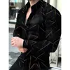 Alta Qualidade Moda Homens Camisas Abotoadas Camisa Casual Designer Starry Sky Imprimir Manga Longa Tops Mens Roupas Cardigan 220813