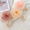 Épingle à cheveux à Clip latéral en perles de fleur de tempérament pour femme, Barrettes rétro simples à la mode, accessoires pour cheveux