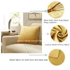Подушка корпуса 2 упаковывает золотые декоративные подушки чехлы для дивана для дивана современная роскошная сплошная бархатная подушка домашнего броска серебро 220623
